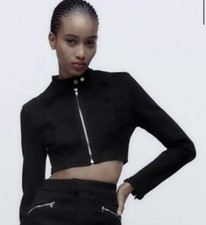 Zara Cropped Black Jeans