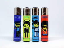 Accendini clipper set 4 pezzi