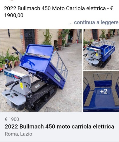 Motocarriola cingolata usata - motocarriola,
