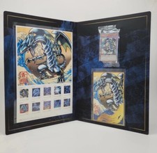 Yugioh Set Francobolli 25° Anniversario Drago Bianco Occhi Blu Ukiyo nyc1-jp001