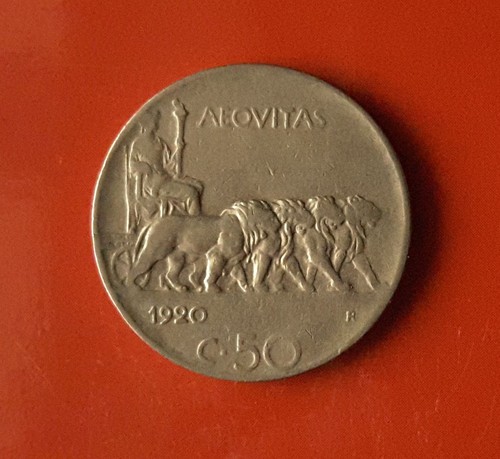 Centesimi leoni 1920 - 50, bordo