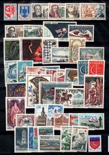 Francia 1966 Yv. 1468-1510 Nuovo ** 100% Annata completa personaggi celebri, art