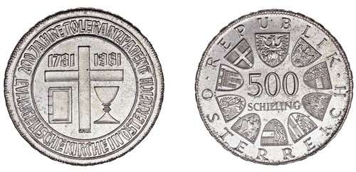 500 schilling chelini - 500,