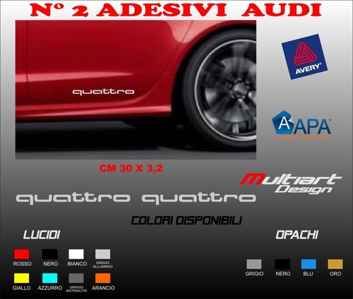 Adesivi audi fiancata 2x - audi,