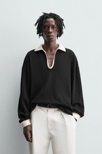 Felpa polo ZARA uomo media