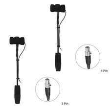 Microfono Sax Portatile 4 Pin Cattura Suono Trasparente per Strumenti Musicali