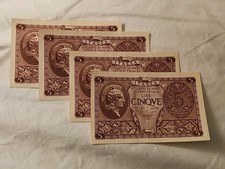  4 Note Set: Italy  5 Lire