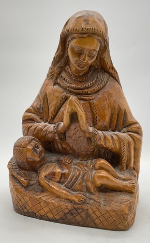 Scultura statua legno - statua,