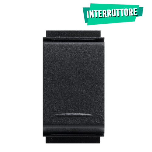 Interruttore unipolare nero - unipolare,