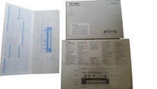 3 istruzioni ROLAND TR 606 (ORIGINALI)