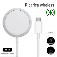 Caricabatterie wireless Magsafe alimentatore magnetico ricarica rapida Qi fast 