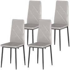 HOMCOM Set di 4 Sedie da