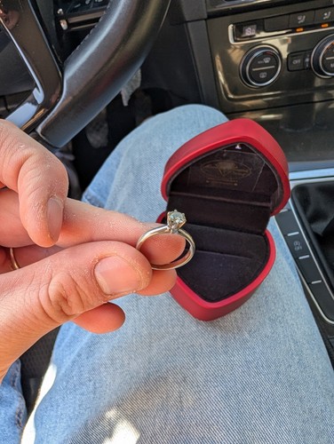 Anello solitario con diamante - anello,