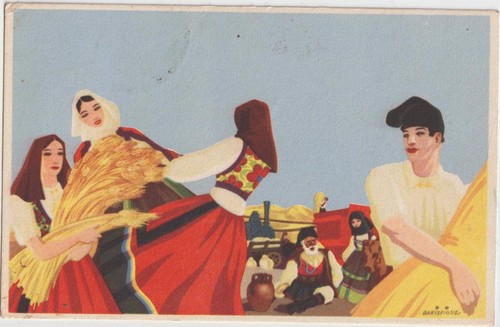 Italia 1948 costumi sardi - italia,