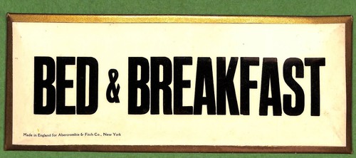 Insegna bed breakfast - bed,