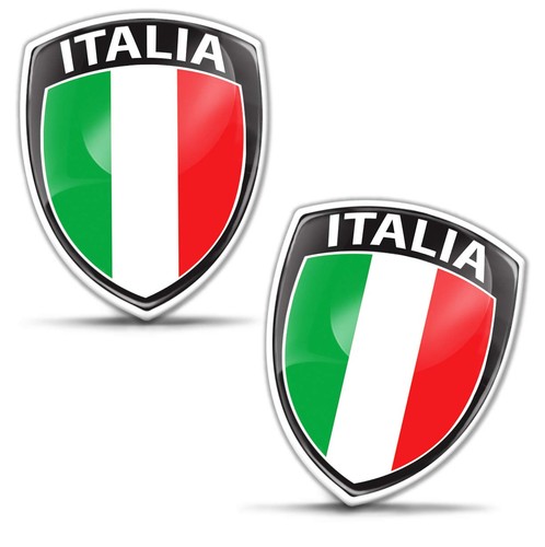 Adesivi bandiera italia stemma - adesivi,