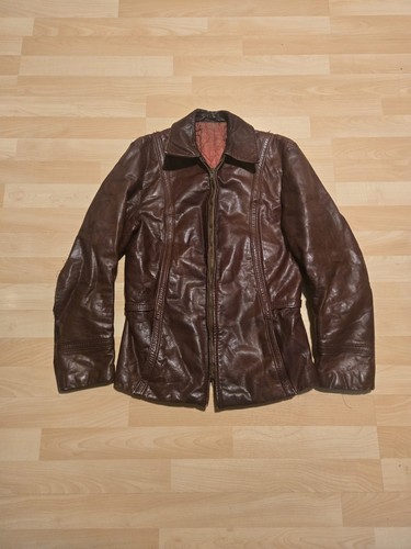 Giacca pelle vintage anni