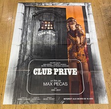 CLUB PRIVÉ Affiche film 120x160 MAX PECAS, CHANTAL ARONDEL, GASTÉ ÉROTIQUE 1973