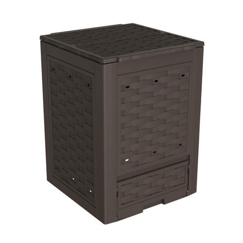 Composter rattan marrone - rattan,
