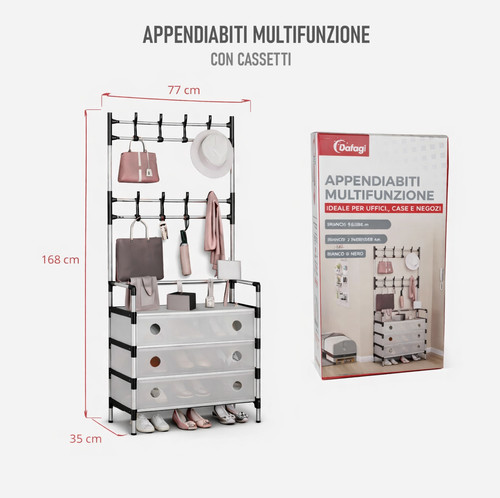 Appendiabiti ganci scarpiera - appendiabiti,