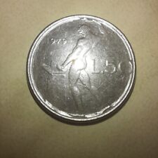 Moneta Repubblica Italiana 50 Lire Vulcano 1979 Doppio Errore di Conio