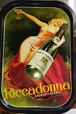 VASSOI IN METALLO ANNI 70/80 MARTINI, CINZANO, RAMAZZOTTI, OP, VINTAGE.