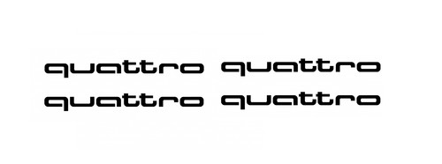 Adesivi audi quattro - 4,