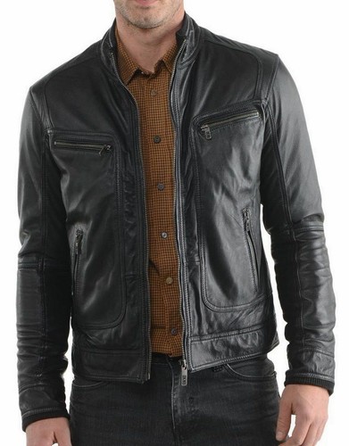 Giacca moto vera pelle - giacca,