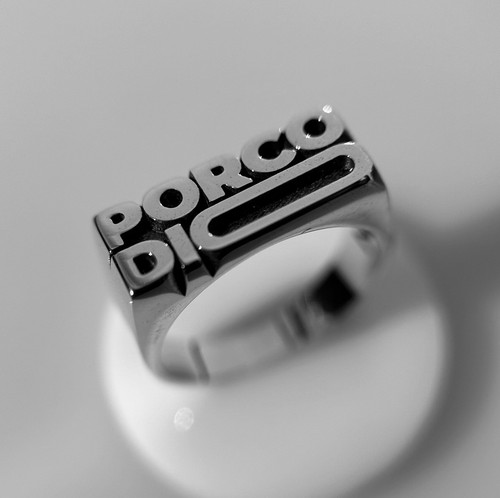 Anello fatto mano porco dio - mano,