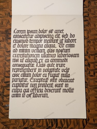 Lavoro calligrafia su - calligrafia,