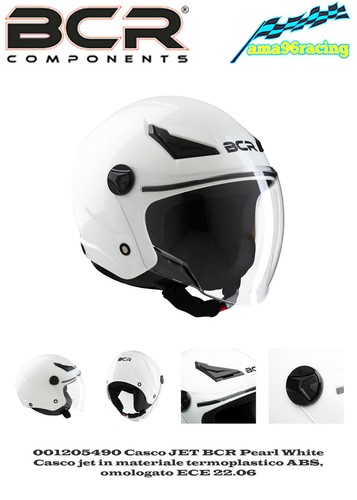 Casco scooter jet bcr pearl - scooter,