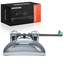 Maniglia Esterna Portiera Anteriore Sinistra Cromato per Peugeot 206 cc Sw Van