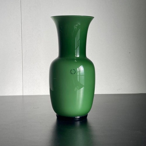 Venini vaso fiori vetro verde - vetro,