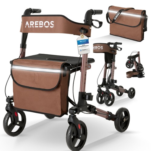 Arebos deambulatore ruote - deambulatore, 4