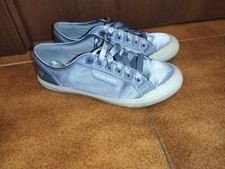 Scarpe donna Le Coq Sportif nr 38 usate poco in raso color azzurro