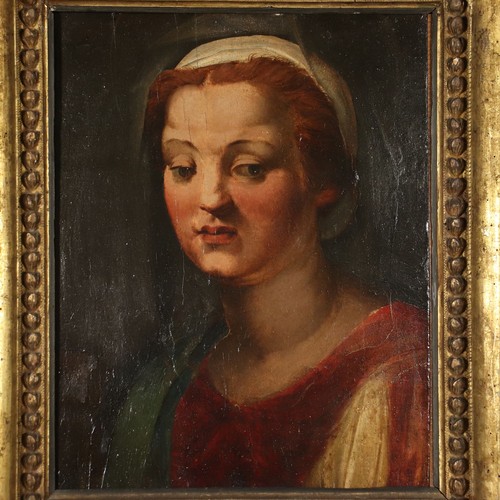 Dipinto antica testa femminile - testa,