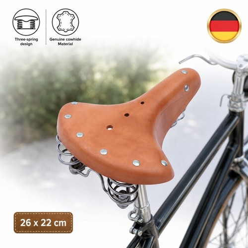 Sella pelle per bicicletta - in,