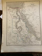 1870 ANTIQUE GEOGRAPHICAL MAP