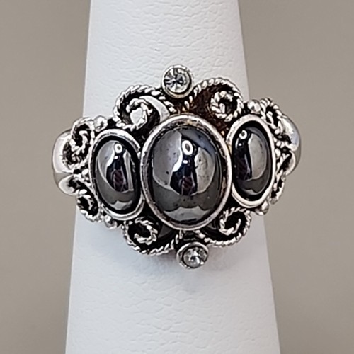 Anello avon ematite ovale - ematite, tono
