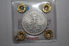 2 Lire 1901 "Aquila Sabauda" Regno d'Italia molto raro e periziato SPL+