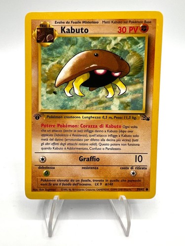 Carta pokémon kabuto - carta,