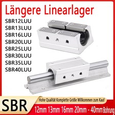 Cuscinetto lineare aperto in alluminio carrello lineare slitta lineare SBR 12/13/16/20 - 40LUU