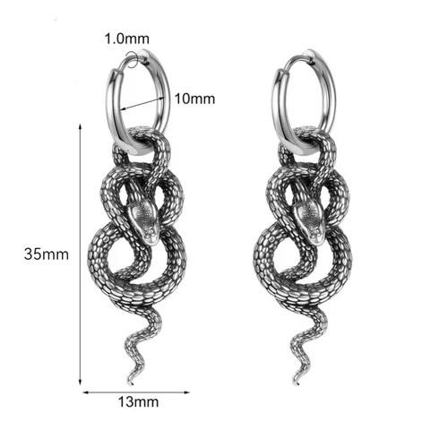 Orecchini acciaio inox - acciaio,