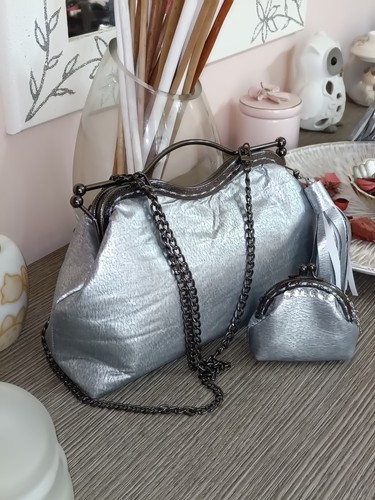 Borsa clutch portamonete - e,