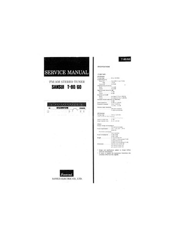 Manuale servizio - manuale,