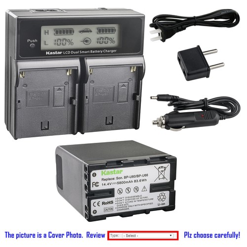 Kastar battery lcd dual - battery,