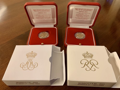 Euro commemorativi monaco - euro,