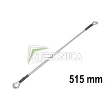 Cavo anticaduta sicurezza ante battenti in acciaio rivestito gomma 515 mm InDeM