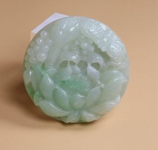 Ciondolo libellula loto giada