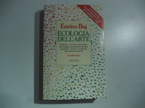 Ecologia dell arte - dell'arte,, enrico